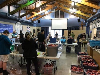 Vernon BC Middle School Mission Trip Apple Pie sale